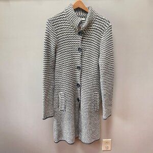 Cocogio Wool Blend Long Duster Cardigan Sweater Jacket- Size Medium‎